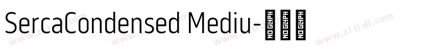 SercaCondensed Mediu字体转换